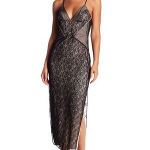 Haute Hippie Tess black lace dress Medium Size 8